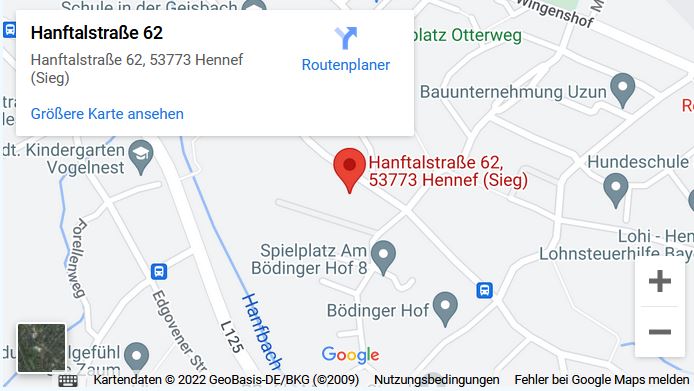 Google Maps Karte DS Schüttguttechnik Hennef