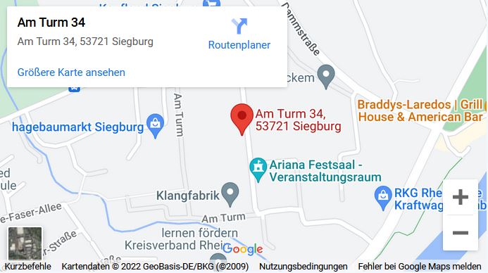 Google Maps Karte DS Schüttguttechnik Siegburg